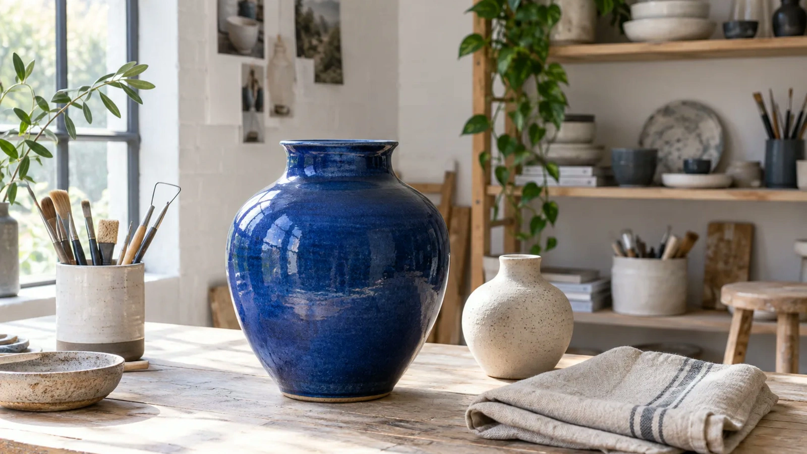 The studio source prepared as a wide 16 by 9 Hero image with the blue vase kept central.